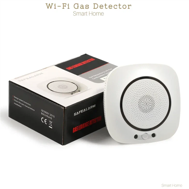 Detector de scurgeri de gaz WiFi de securitate la domiciliu cu aplicația Tuya